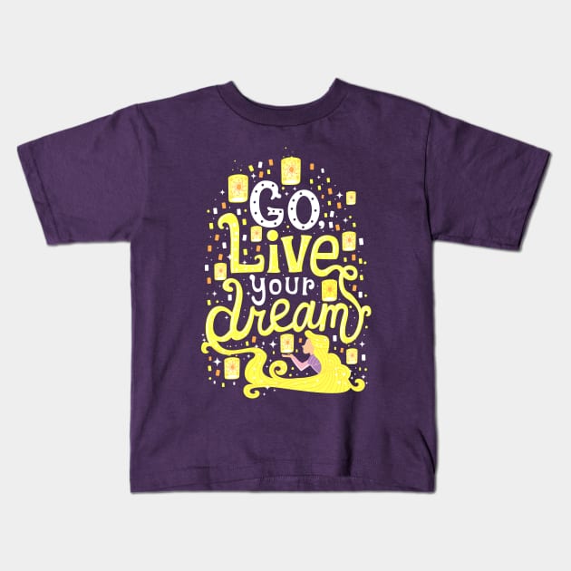 Live your dream Kids T-Shirt by risarodil